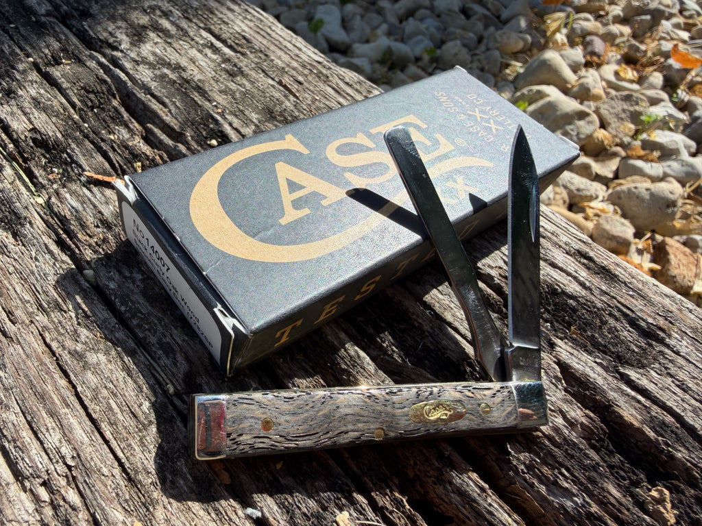 Case XX #14007 - Baby Doc - Smooth Black Curly Oak Wood - 2025 VAULT RELEASE