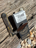 Case XX #14010 - Mini Copperlock - Black Curly Oak Smooth