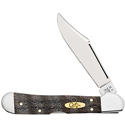 Case XX #14010 - Mini Copperlock - Black Curly Oak Smooth