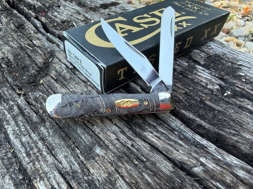 Case XX #14012 - Tiny Trapper - Black Curly Oak