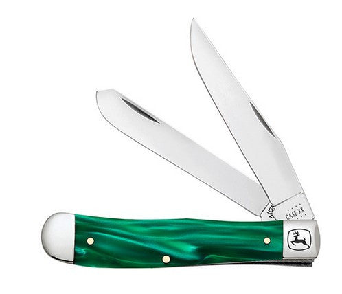 Case XX #15772 - Trapper - John Deere Green Pearl Kirinite