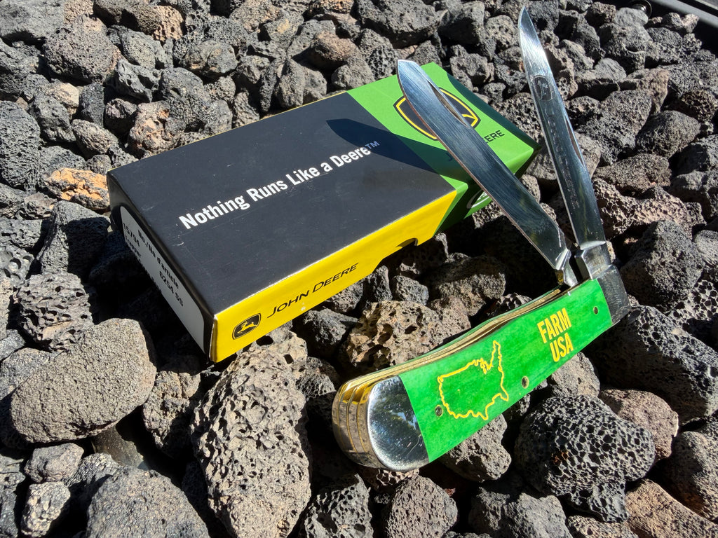 Case XX #15794 - Trapper - John Deere Smooth Green Bone