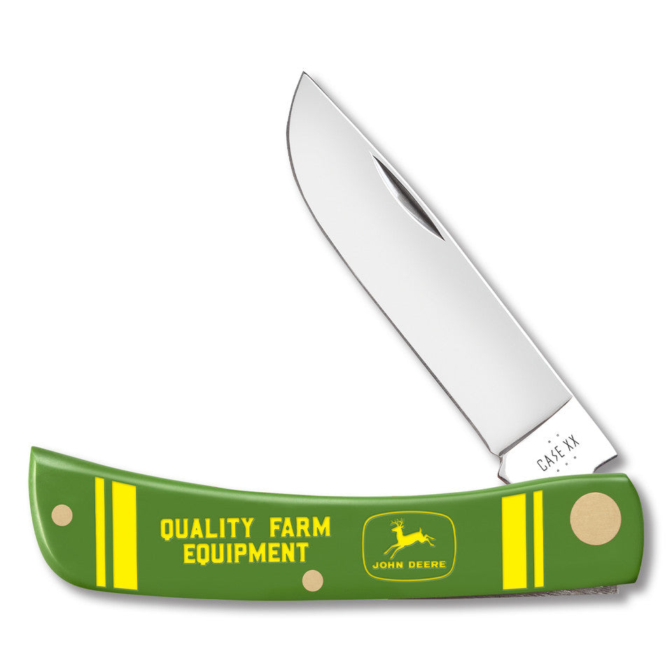 Case XX #15800 - Sod Buster Jr. - John Deere Green Smooth Synthetic