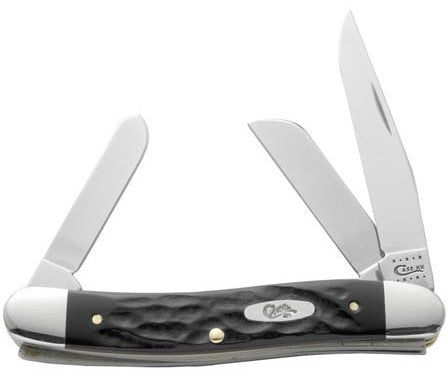 Case XX #18222 - Medium Stockman - Rough Black Synthetic