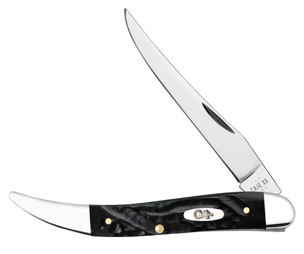 Case XX #18242 - Texas Toothpick - Rough Black Synthetic (610096 SS )