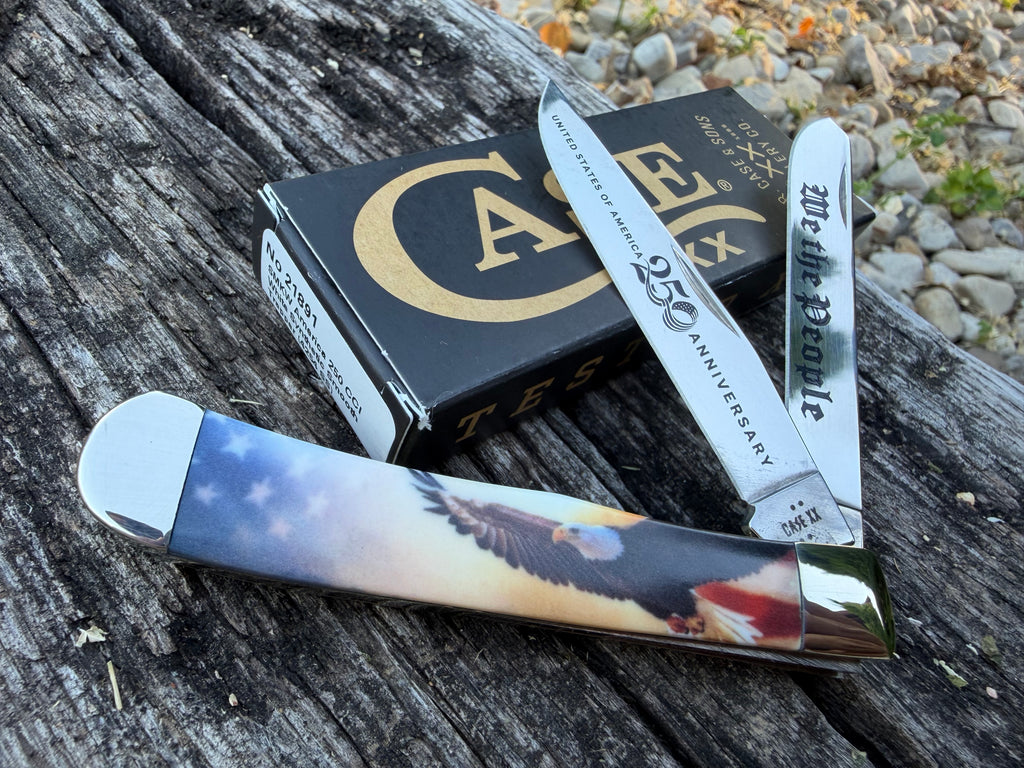 Case XX #21891 *SMKW Exclusive* - Trapper - America 250th Anniversary Flying Eagle & Flag