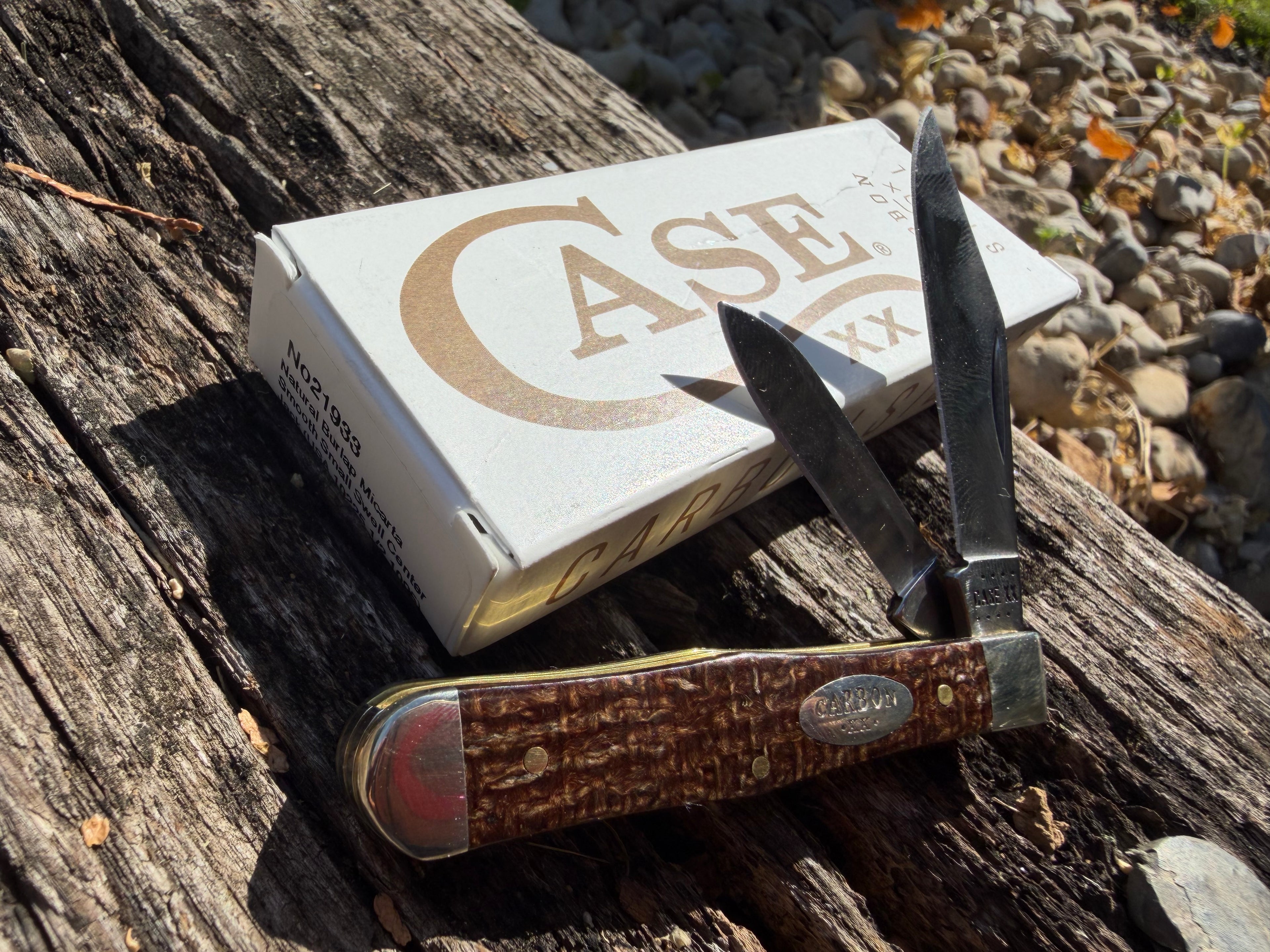 Case XX USA #21933 *SMKW Exclusive* - Swell Center Jack - Natural Burlap Micarta