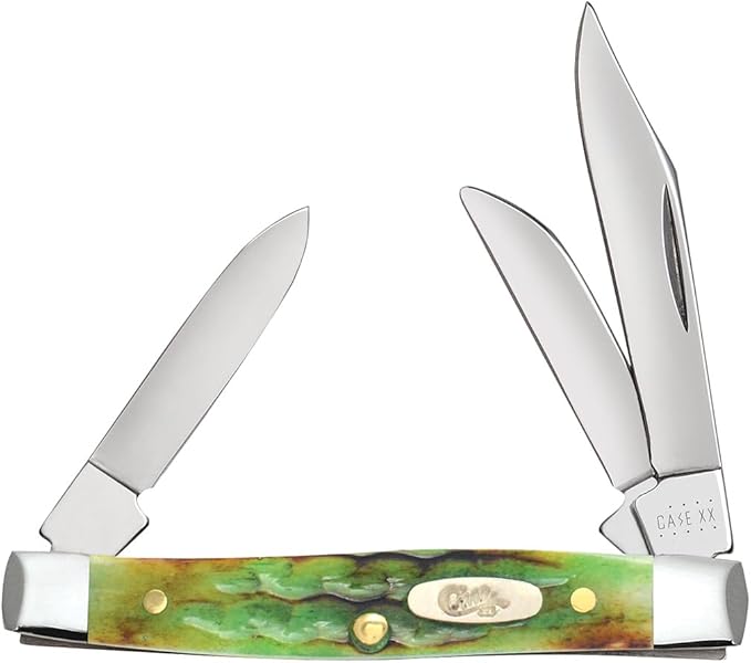 Case XX #22847 - Small Stockman - Lizard Skin Jigged Bone Handles