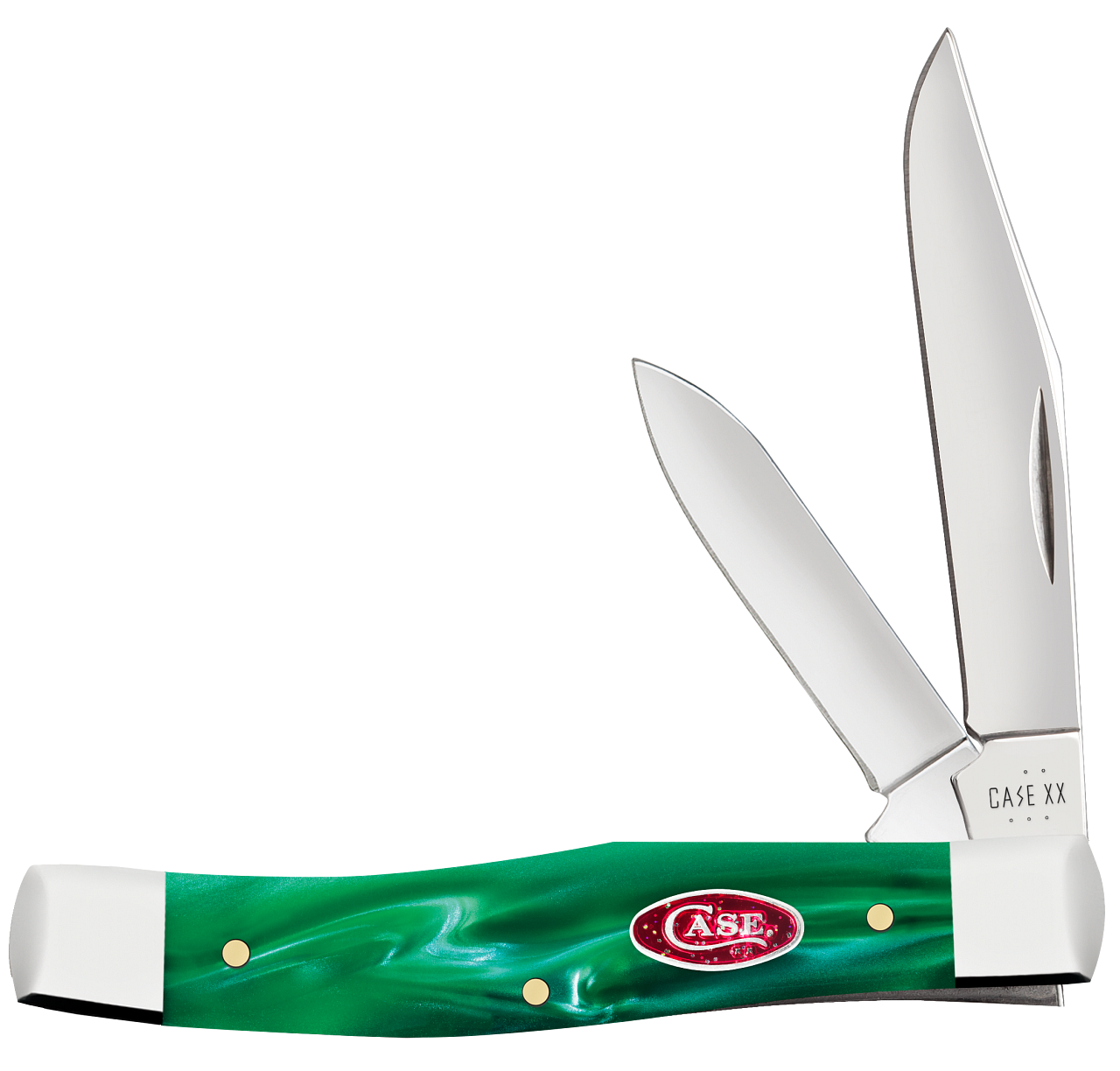 Case XX #24413 - Texas Jack - Smooth Green Pearl Kirinite