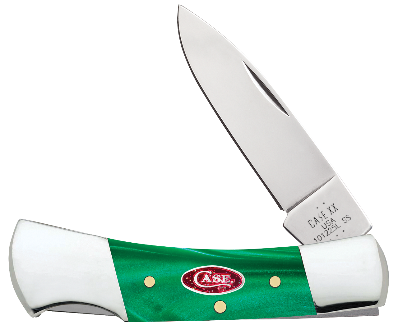 Case XX #24415 - Lockback - Smooth Green Pearl Kirinite