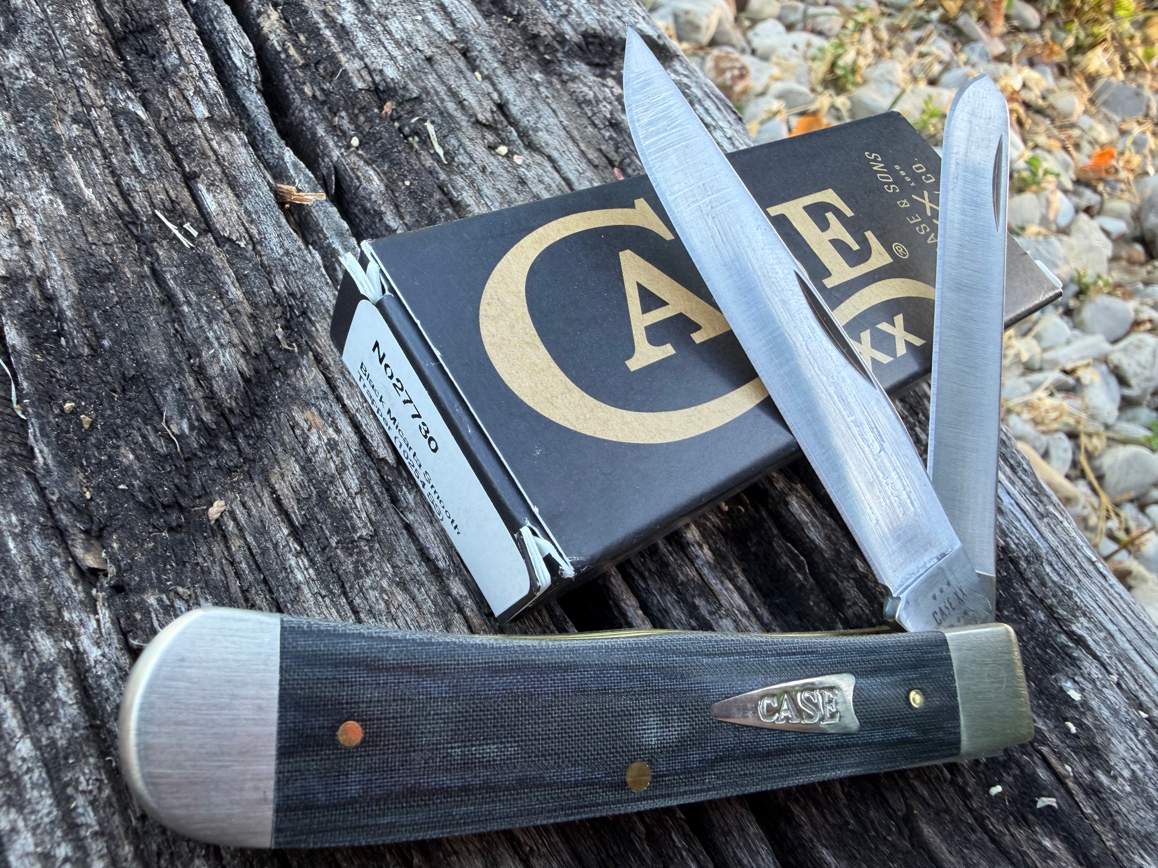 Case XX #27730 - Trapper - Smooth Black Micarta Trapper Satin