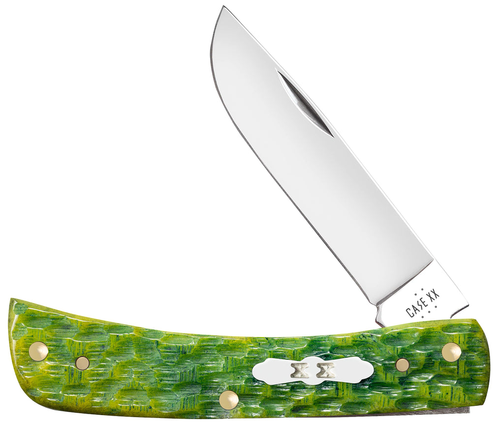 Case XX #27863 - Sod Buster Jr. - Green Apple Jig Bone