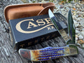 Case XX *SMKW Exclusive* #39436 - Folding Hunter - Ultra Violet PB&J Bone With Sheath
