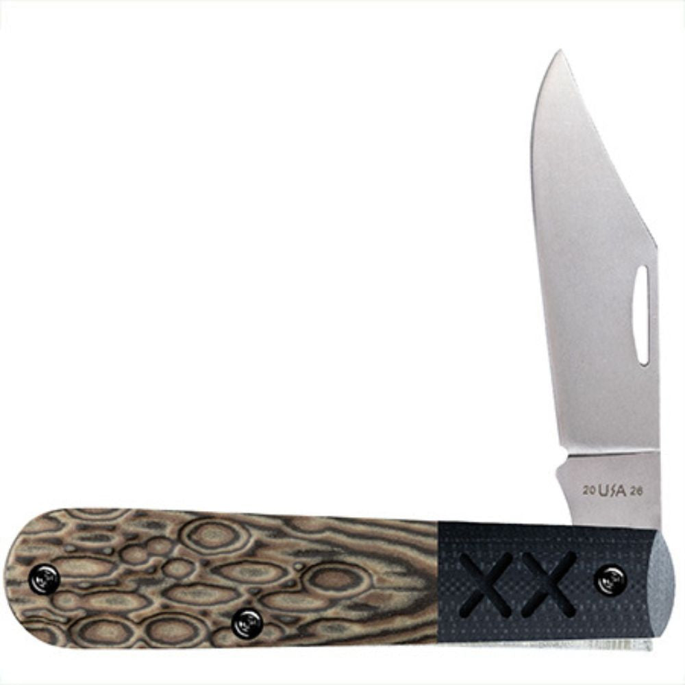 Case XX #53165 - Barlow - Crossroads Luna Richlite Handle Black G-10 Bolster
