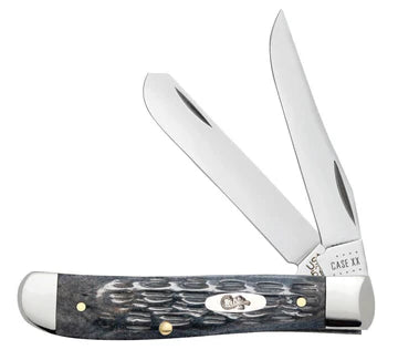 Case XX #58414 - Mini Trapper, Pocket Worn Gray Bone Crandall Jig