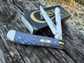 Case XX #63731 - Mini Trapper - Blue Sycamore Wood, Smooth