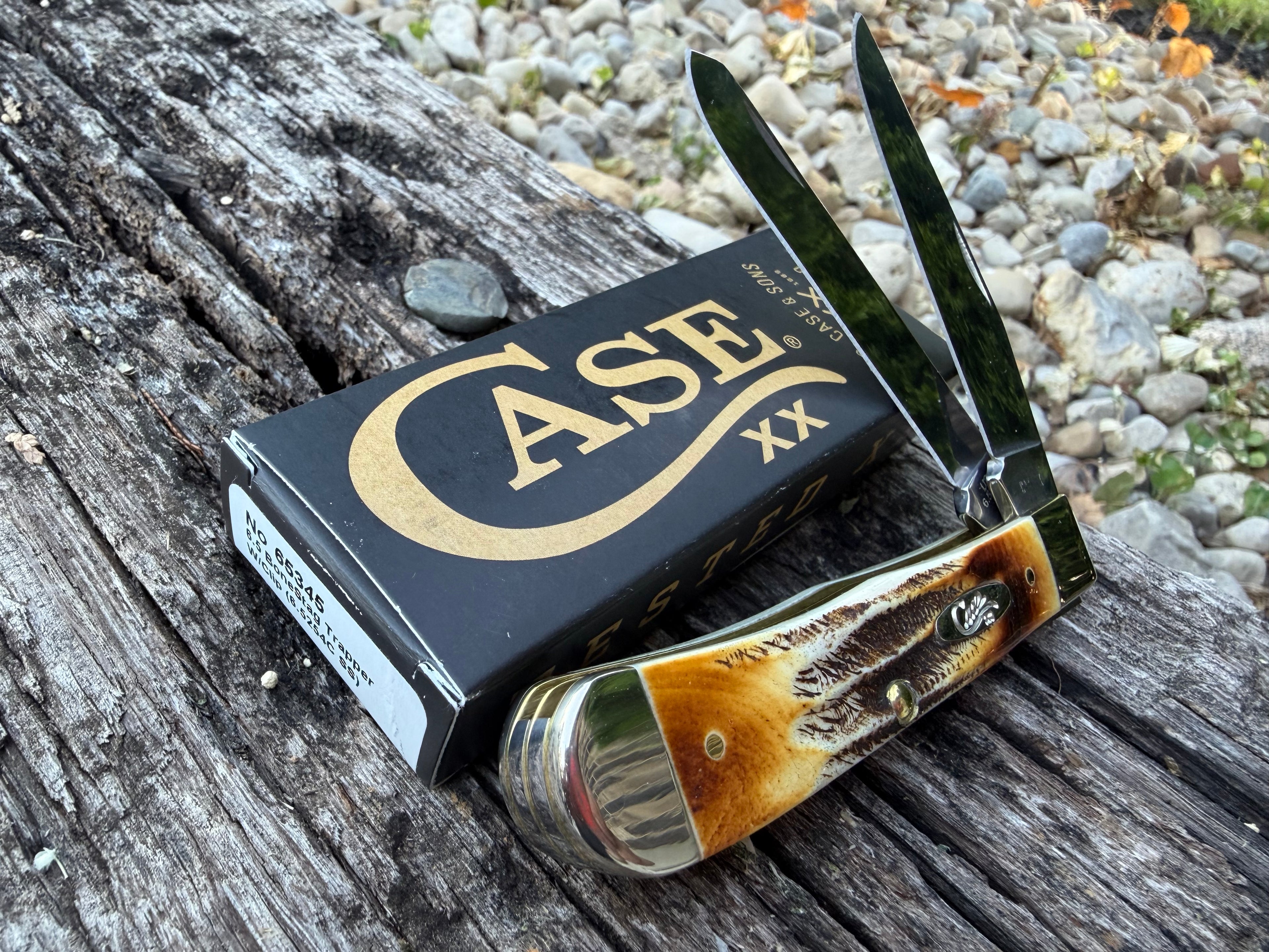 Case XX #65345 - Trapper w/Clip - BoneStag