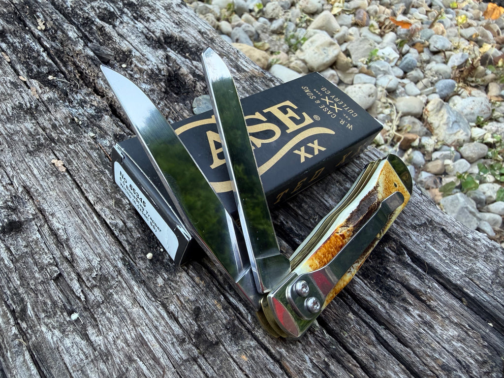 Case XX #65345 - Trapper w/Clip - BoneStag