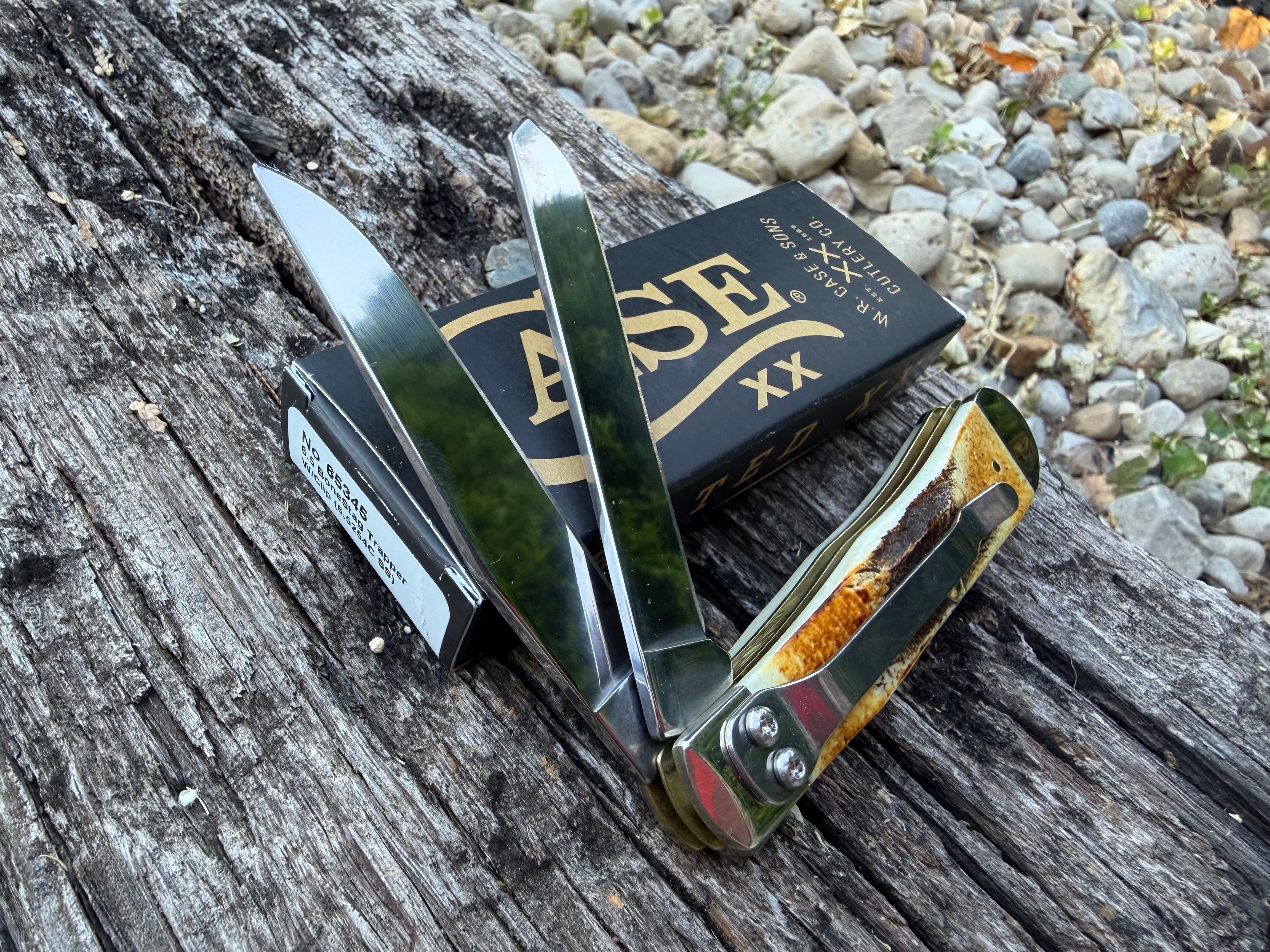 Case XX #65345 - Trapper w/Clip - BoneStag