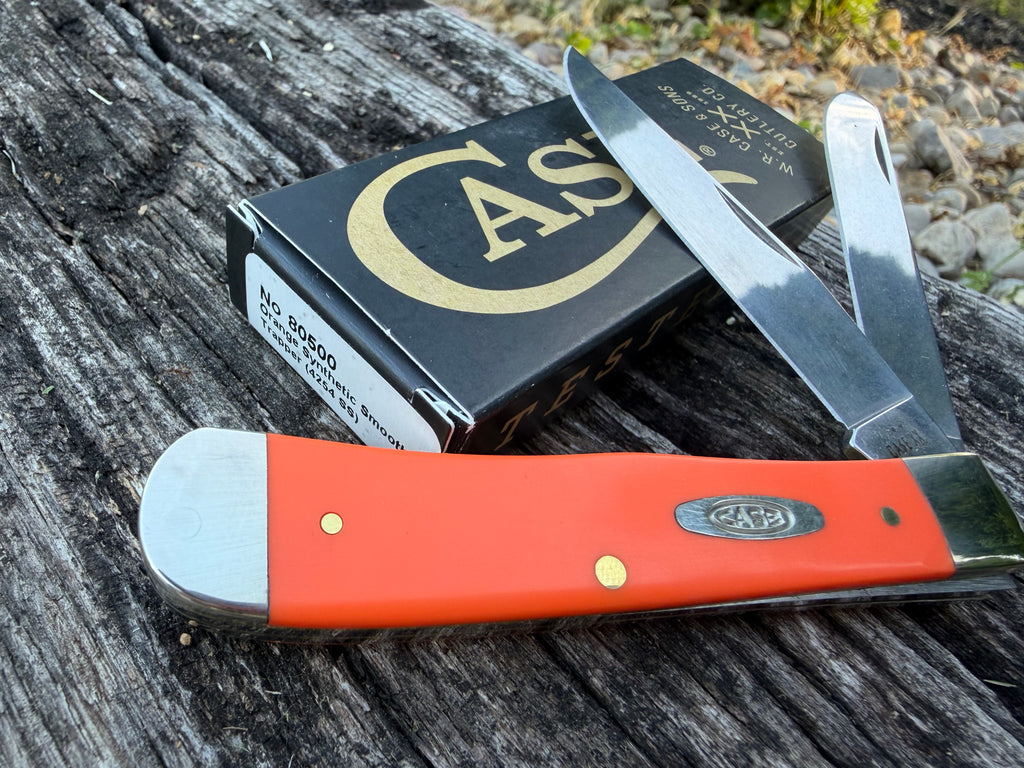 Case XX #80500 - Trapper - Orange Synthetic Smooth